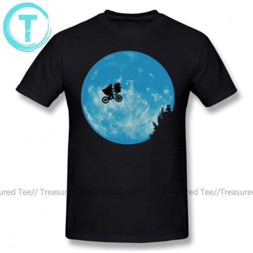 E.T T Shirt E.T. The Extra Terrestrial T-Shirt Fun Graphic Tee Shirt Men Oversize Casual 100 Cotton Short Sleeve Tshirt