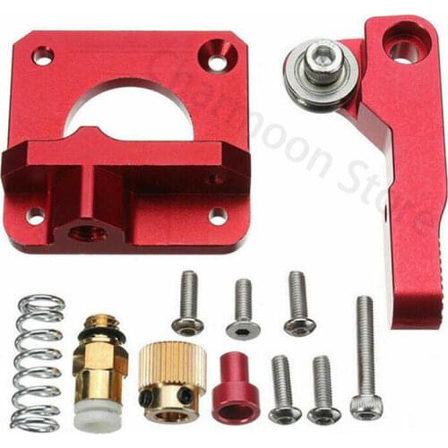 MK8 MK9 Red Extruder For 3D Printer Aluminum Block All Metal Bowden Exruder Kit Right Left Hand 1.75mm Filament CR-7 CR-10