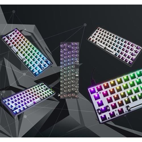 GK64XS USB-C RGB Hot Swap Bluetooth Custom DIY Programmable Kit for 60% Keyboard