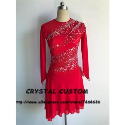 Crystal Custom Ice Skating Dress Adult New Brand Figure Skating Dresses For Competition DR4729