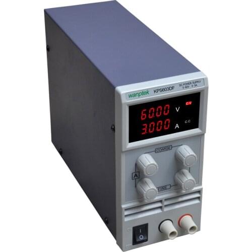 KPS603DF Adjustable High precision double LED display switch DC Power Supply protection function 60V3A 110V-230V 0.1V/0.001A EU