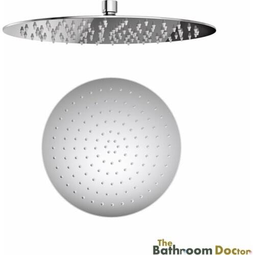 12 Inch Rainfall Shower Head, SUS304 Stainless Steel, Round, Polished Chrome, 03-174
