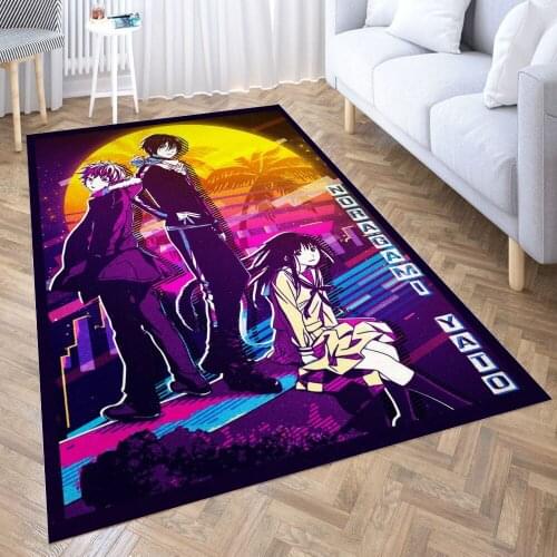 Noragami yato retro Carpet for Living Room 3D Anime Cartoon Rug Gamer Teen Room Bedside Lounge Rug Kids Children Floor Mats