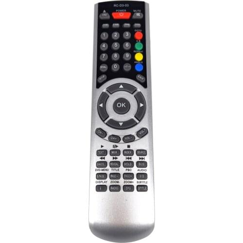 New RC-D3-03 For TECHNIKA Sencor TV / DVD COMBI Remote Control Fit For SLE22F56M4