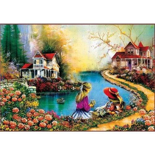 New Jigsaw Puzzles 1000 Pieces Paper Assembling Picture Landscape Puzzles Toys For Adults Children Kids Games Educational