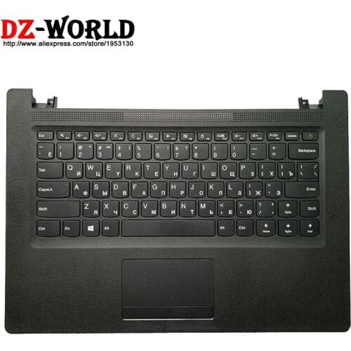 New Shell C Cover Palmrest black Upper Case With Russian Keyboard Touchpad for Lenovo Ideapad 110-14IBR AST Laptop 5CB0L45764