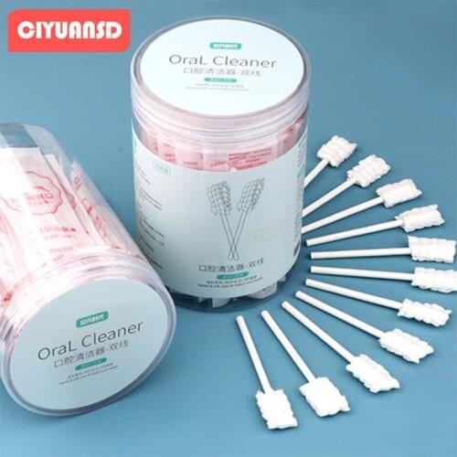 Baby Oral Disposable Cleaner Newborn Milk Teeth Gauze Toothbrush Baby Tongue Washing Tongue Artifact