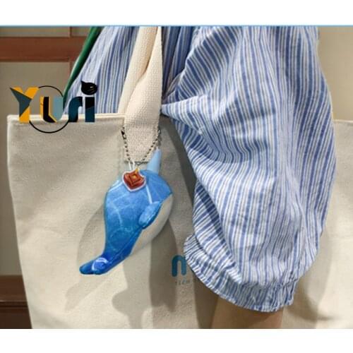 Yuri Limit Genshin Impact Official Original Fatui Tartaglia Whale Plush Keychain Pendant Strap Game Gift Sa YS