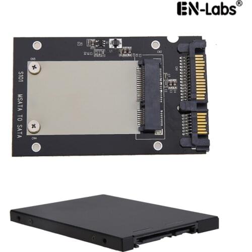 MSATA to 2.5inch SATA 3.0 Adapter Converter w/ 7mm SSD Enclosure Case,2.5" SATA III to 3050 miniSATA Adaptor Card with HDD Box