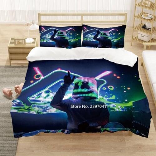 Electro Sound Pattern Covered Pillowcase Can Be Customized Home Textile Bedding Queen King Full Size 2-3 Pieces Home Textile