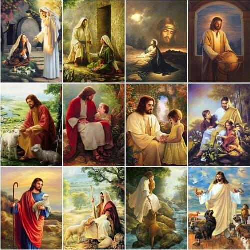 Full Square/Round 5D Diy Diamond Painting Jesus Christian Diamond Embroidery Religious Cross Stitch Rhinestone Mosaic Home Decor