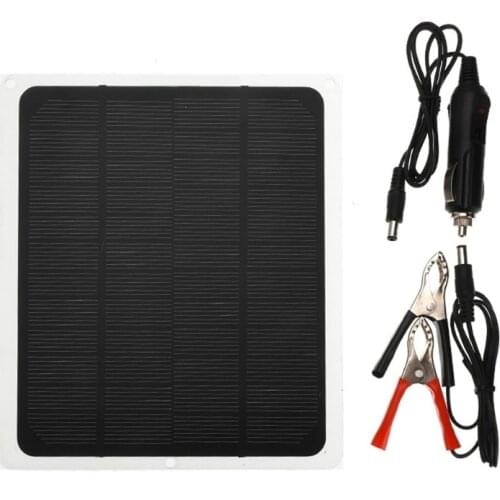 Protable Car Solar Panel Charger Kit Outdoor Emergency Electric Board for Car