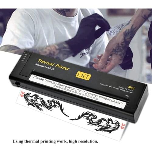 Portable Temporary Tattoo Transfer Machine Printer Drawing Thermal Stencil Maker Copier for Tattoo Transfer Paper Microblade#R30