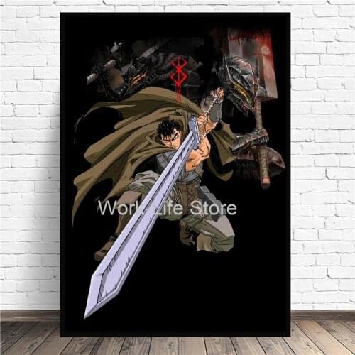 Berserk Japan Anime Posters And Prints Canvas Painting Pictures On The Wall Vintage Art Decorative Home Decor Cuadro Decoration