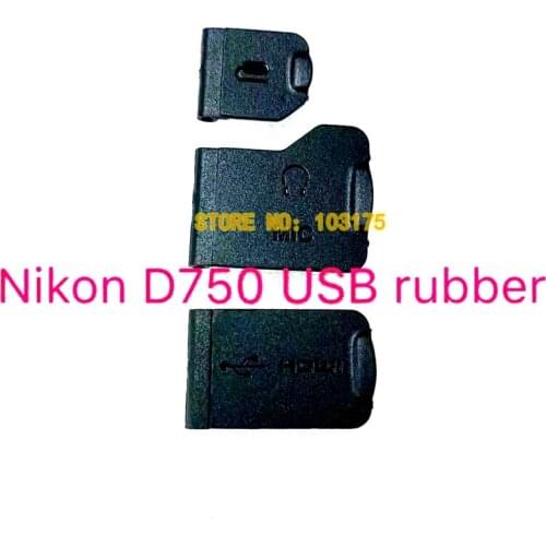 NEW For Nikon D750 Side Cover USB MIC HDMI Shell Lid Rubber Camera Part