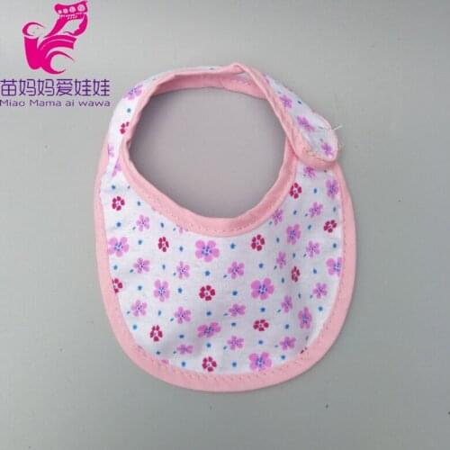 Fits for 43cm 18 inch baby dolls Bib new born doll bib accessory for 16 inch doll