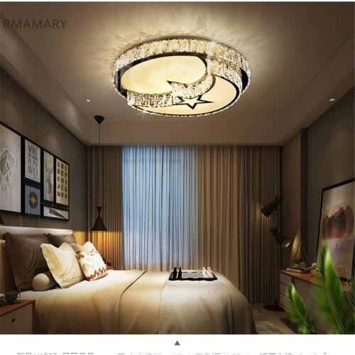 Modern 50CM luminaria lighting Love Luxury round led crystal ceiling light living room 110V 220V High-quality ceiling lamps