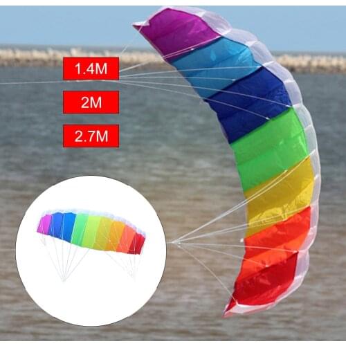 Portable Kitesurfing Trainer Kite, Adults Older Kids Beach Summer Stunt Power Kites Flying Wing Outside Toys Sport Games