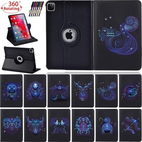 360 Rotating Tablet Case for Apple IPad Pro 9.7 2015/Pro 10.5 2017/Pro 11 2018/Pro 11 2020 Folding Stand Cover PU Leather Case