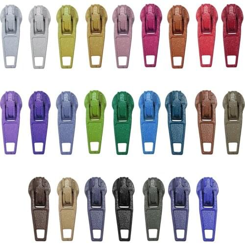 10Pcs/pack 3# Colorful High Quality Nylon Zipper Pull Slider Head For DIY Handcraft Accessories Repair Pillow Quilt Bedding Bag