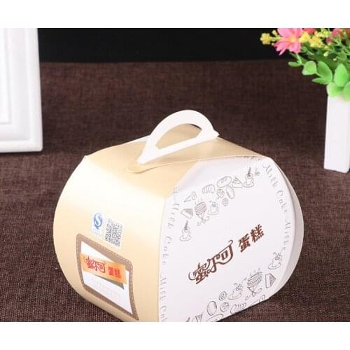 100%recycable food grade custom brown kraft cupcake bakery box ---DH10461