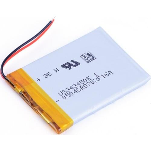 343450 3.7V 600mAh Rechargeable Li-Polymer Li-ion Battery For mp3 mp4 bluetooth earphone GPS toys DVR E-book US343450E 323450