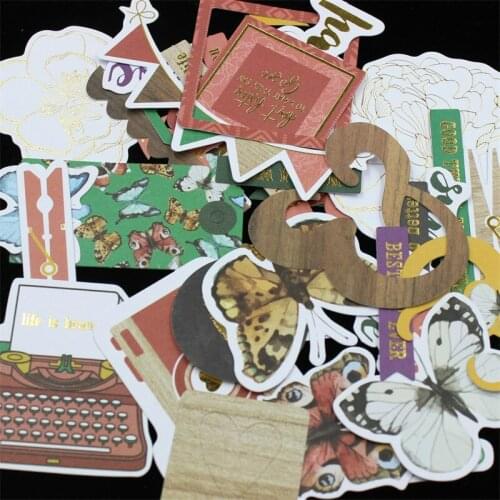 40pcs Happy Sunshine Colorful Cardstock Die Cuts for Scrapbooking Happy Planner/Card Making/Journaling Project