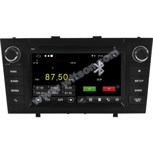 7" Android 10 OS Car DVD Multimedia Navigation GPS Radio for Toyota Avensis 2008-2013 with Car Play / Android Auto Support