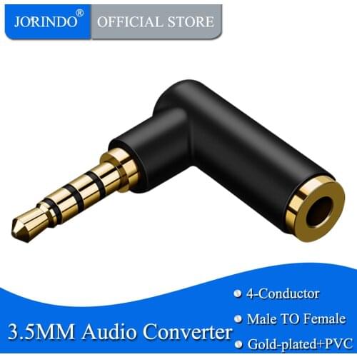 3.5mm 90 Degree Audio Adapter,3.5mm Male to Female AUX Adapte Stereo Audio Headphone 90 Degree Audio Adapter Jack for Phones