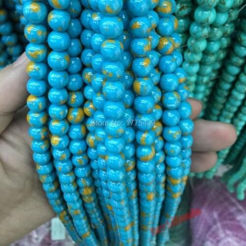 Free Shipping 6 8 10 12mm Round Smooth Synthesis imperial jaspers Beads Jewelry Beads For Jewelry Making Diy Bracelet Strand