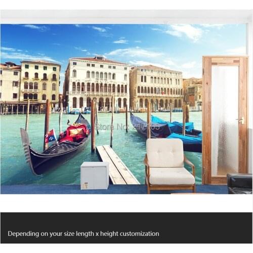 Free shipping custom modern 3D large murals bedroom living room sofa background wallpaper ou Venice building corridor