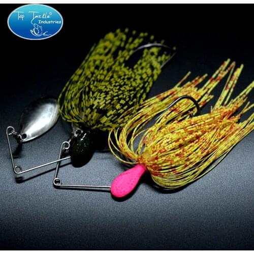 CF.LURE 12.5g/13g Spinner Bait Bass Walleye Trout Fishing lure Willow Blades Jigs Head Rubber Skirt Buzzbaits Spinnerbaits jerk