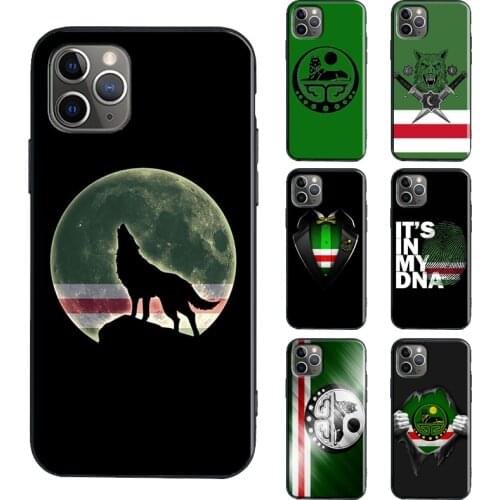Chechen Wolf Flag TPU Case For iPhone 11 12 Pro Max mini XR X XS Max 6S 7 8 Plus SE 2020 Cover Funda