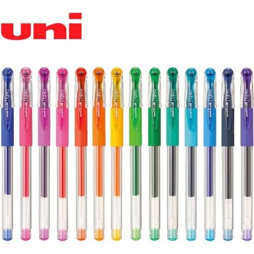 Uni Colorful Gel Pen Writing Gel Pens Rollerball Fine Line Pen School Stationery Office Supplies Liquid-Ink Pens 0.38mm UM-151