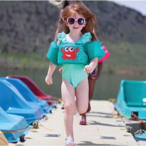Childrens floating cartoon arm sleeve inflatable life jacket swimming suit safety swimming training beach swimming ring