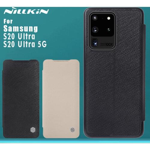 Nillkin for Samsung Galaxy S20 Ultra S20Ultra 5G Case Ming Flip Leather Case Card Slot Back Cover