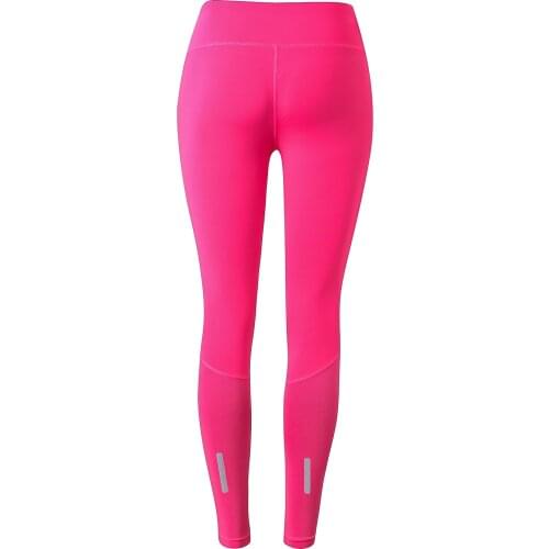 Fonoun Female Yoga Pants with Reflective Stripe for Night Running Fitness Elasticity Quick-drying Tights 2089