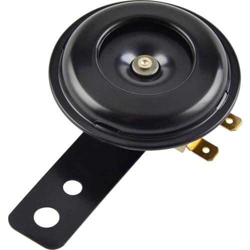 Motorcycle Horn Black/Black 65mm 6V 105db 3A Scooter Pit Dirt Bike Atvs