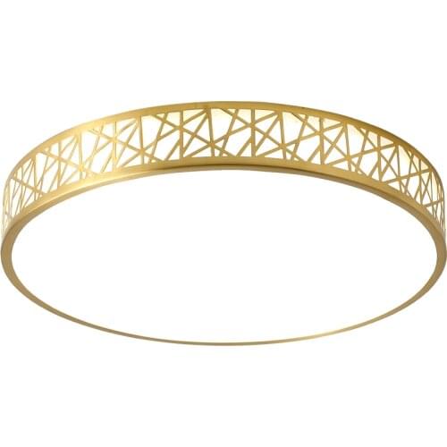 Creative simple modern all-copper ceiling lamp romantic and warm bedroom room lamp balcony corridor aisle lamp