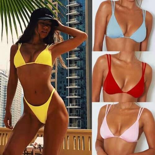 Womens sexy enhanced swimsuit microbial Suit Swimsuit beach suit Brazilian bikini