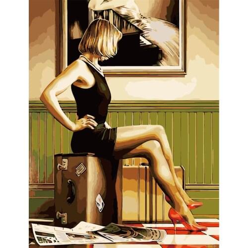 Limerence True Animal Painting By Numbers Landscape Set Acrylic Paint Diy Kits For Adult Pictures Drawing Canvas Color By Number