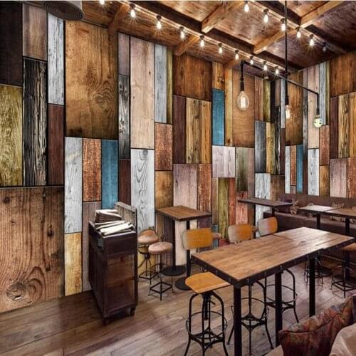 Custom mural Europe the United States fashion wood mural bedroom living room wallpaper TV wall decoration painting