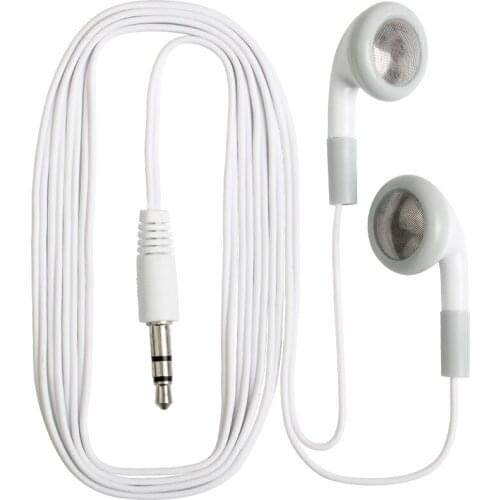 Wholesale Cheapest 3.5mm Disposable Earphones Earbuds for Theatre Museum School Library,hotel,hospital Gift 100pcs/lot