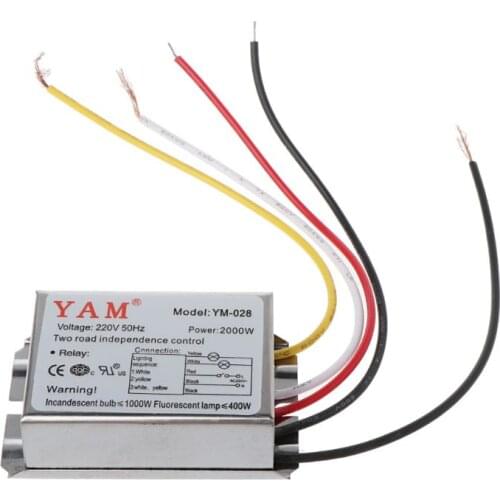 Two Road Independence Control Change Frequency Power Section Switch 2000W 220V