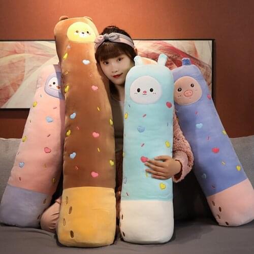 70/90/130cm Kawaii Bear Pig Penguin Rabbit Plush Toy Soft Animal Toys Stuffed Pillow Cushion for Baby Girls Birthday Gifts