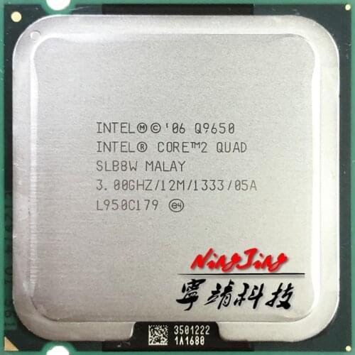 Intel Core 2 Quad Q9650 3.0 GHz Quad-Core Quad-Thread CPU Processor 12M 95W LGA 775
