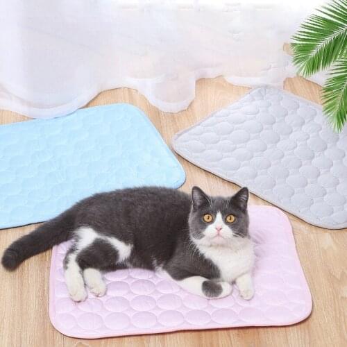 Ice Silk Pet Mat Cat Beds Mats Little House Bed Tent for Cats Hammock Scratcher With a Petkit Spaciousness to Take Care Products