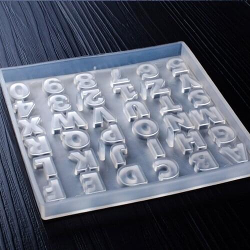 3D DIY Silicone Mold Creative Numbers and Letters Design Shaped Handmade Cake Decorating Mould Alphabet Garland Fondant Molds