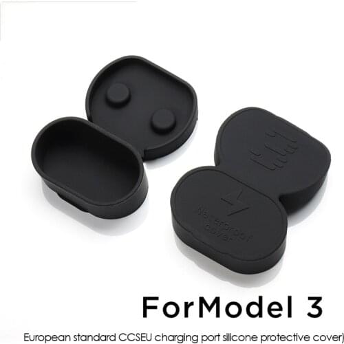 Silicone Car Charger Cap Cover for Tesla Model 3 Waterproof Dustproof Charging Port Protective Cover EU Version