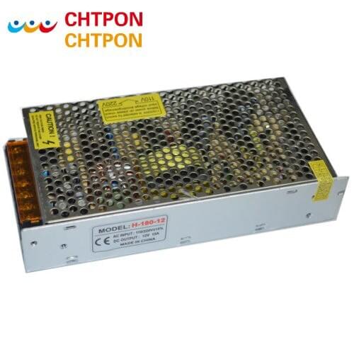 Led strip lights 180W 12V 15A Power Supply Charger Transformer Adapter Driver for 110V 220V led bulbs